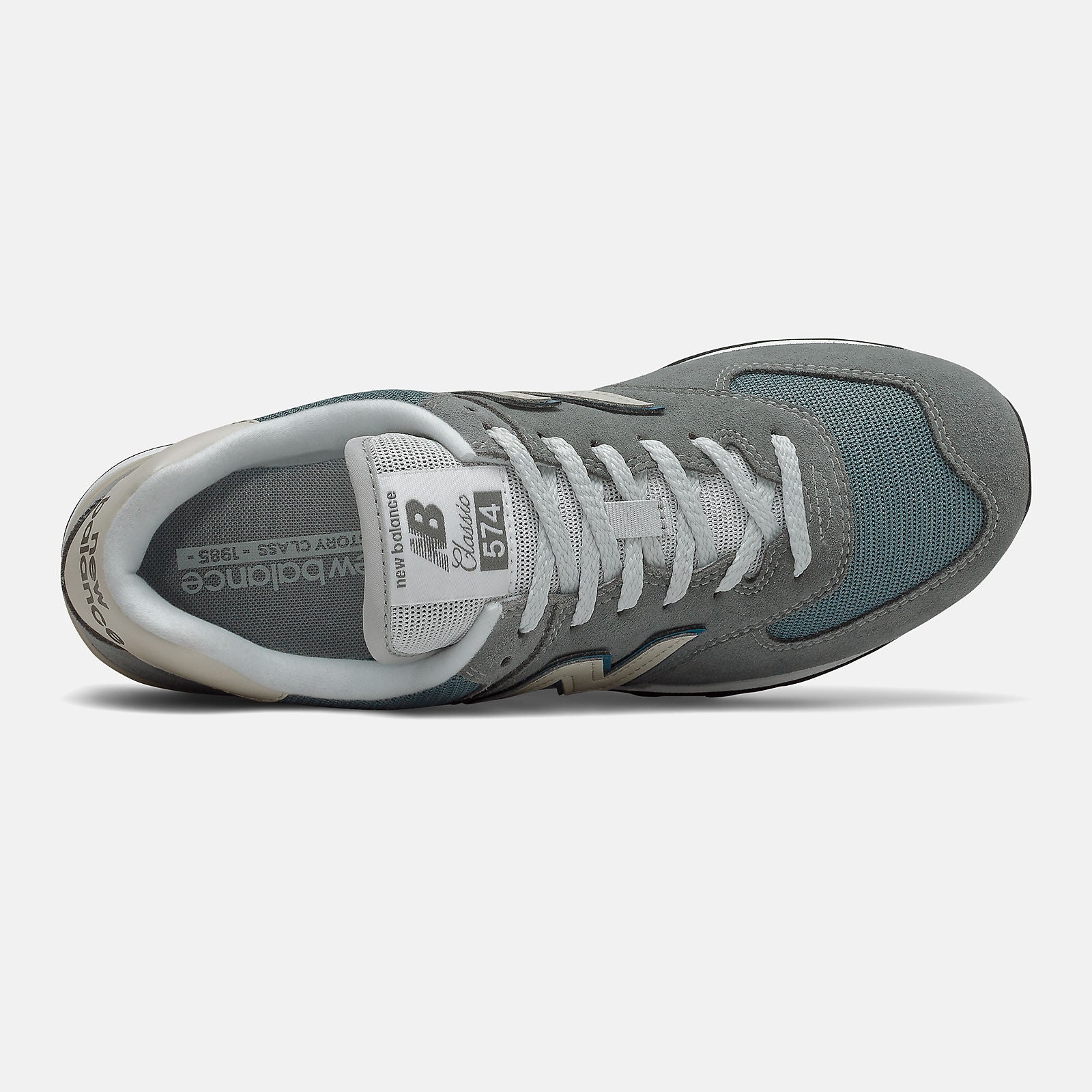 574 | New Balance Shoes Grey/Sky Blue - Women/Men