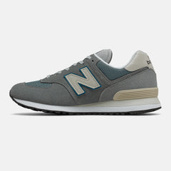 574 | New Balance Shoes Grey/Sky Blue - Women/Men