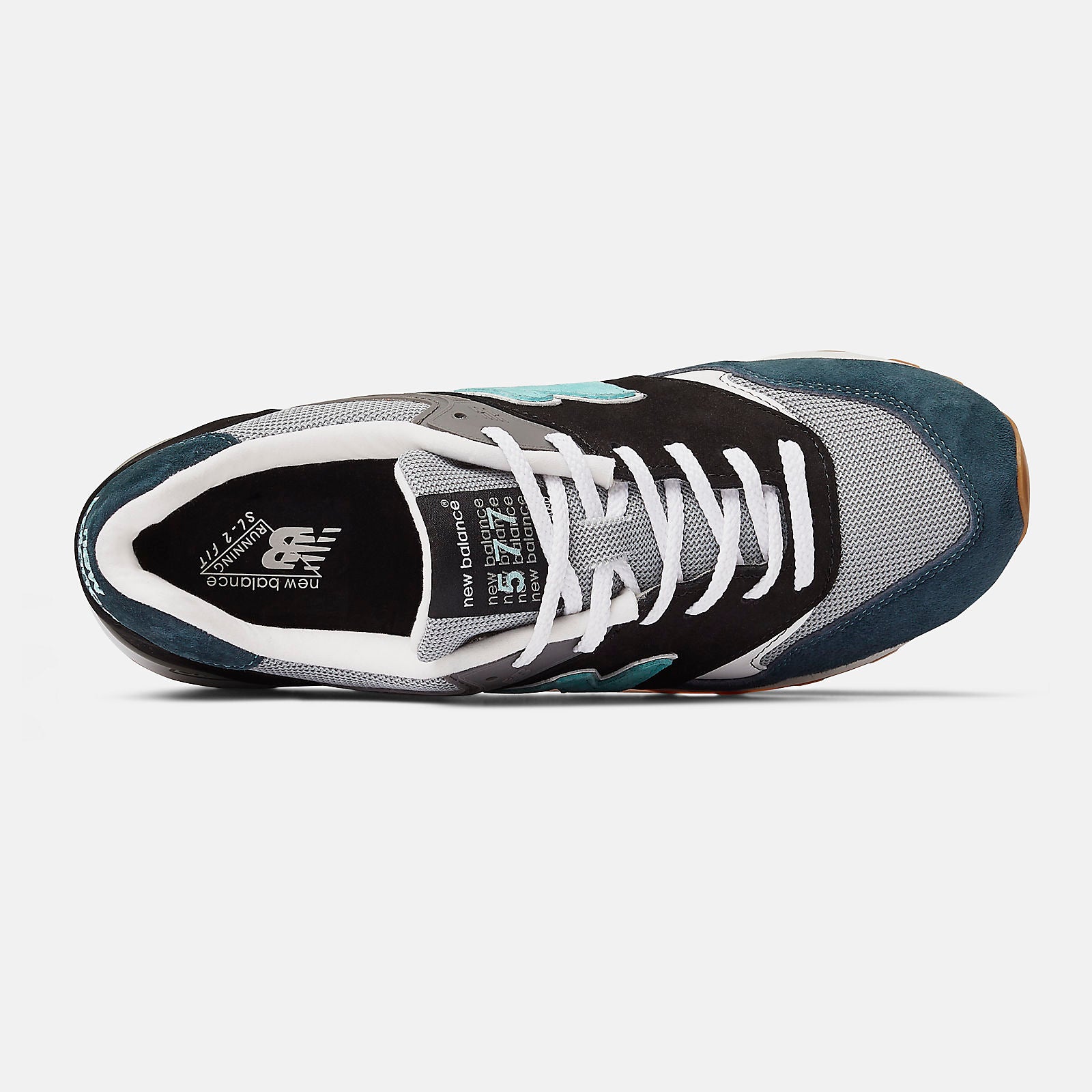 Made in UK 577 | New Balance Shoes Black/Grey - Men