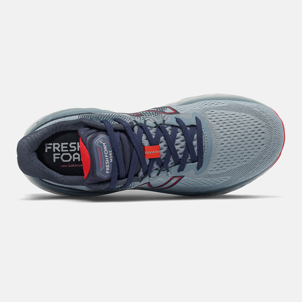 Fresh Foam More v3 | New Balance Shoes Ocean Grey/Velocity Red - Men