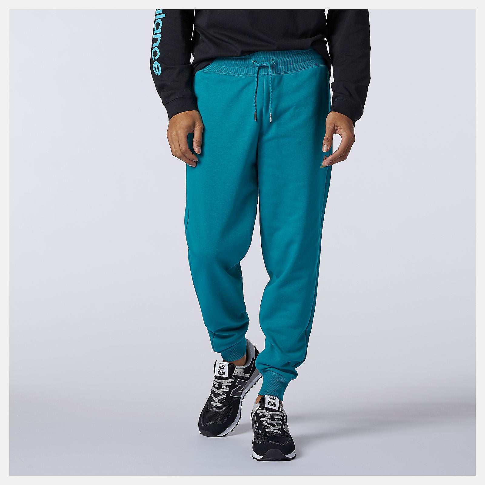 NB Essentials Embroidered Pant | New Balance Clothing Team Teal - Women/Men