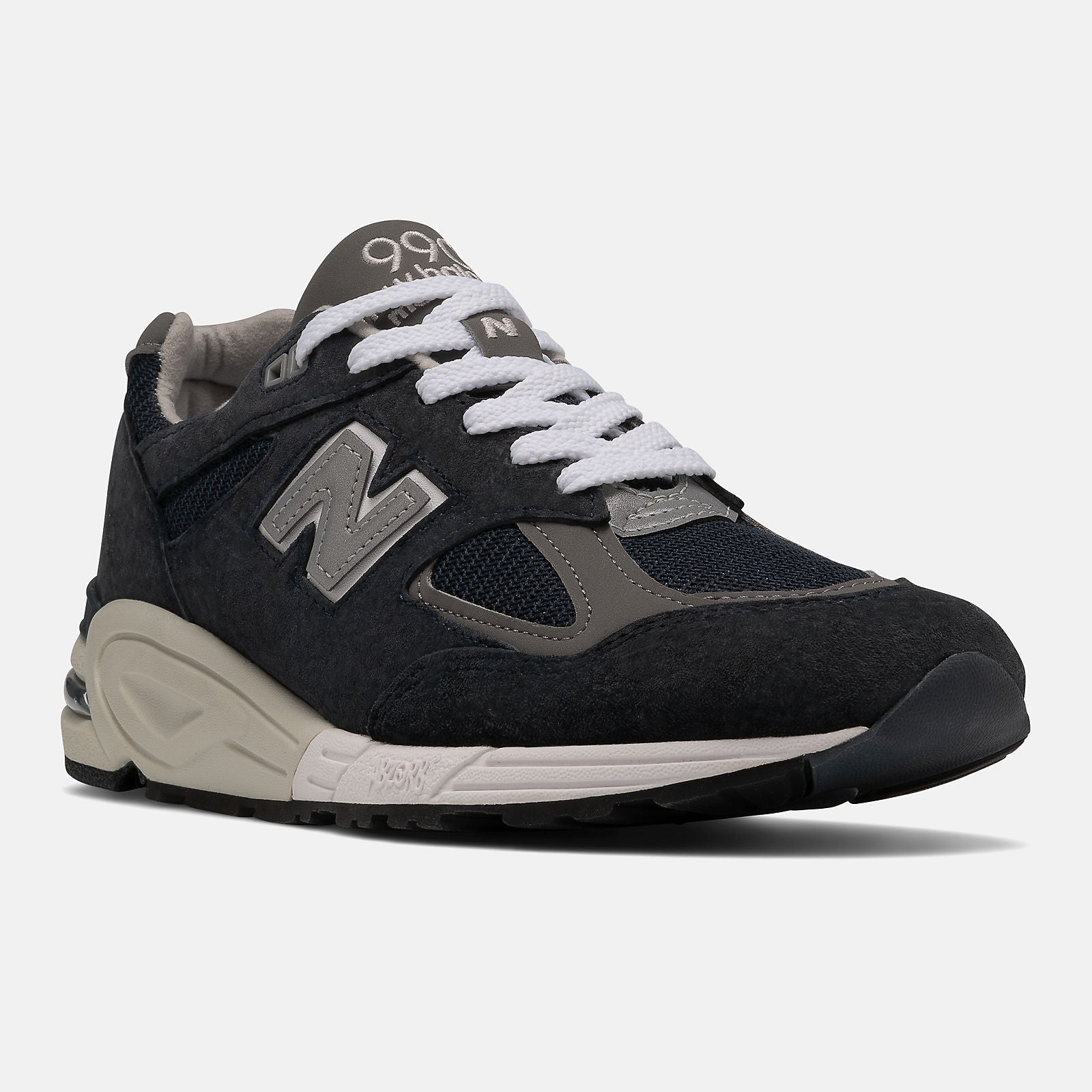 Made IN US 990v2 | New Balance Shoes Navy/White - Men