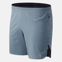 Impact Run 7 Inch Short | New Balance Clothing Ocean Grey - Men