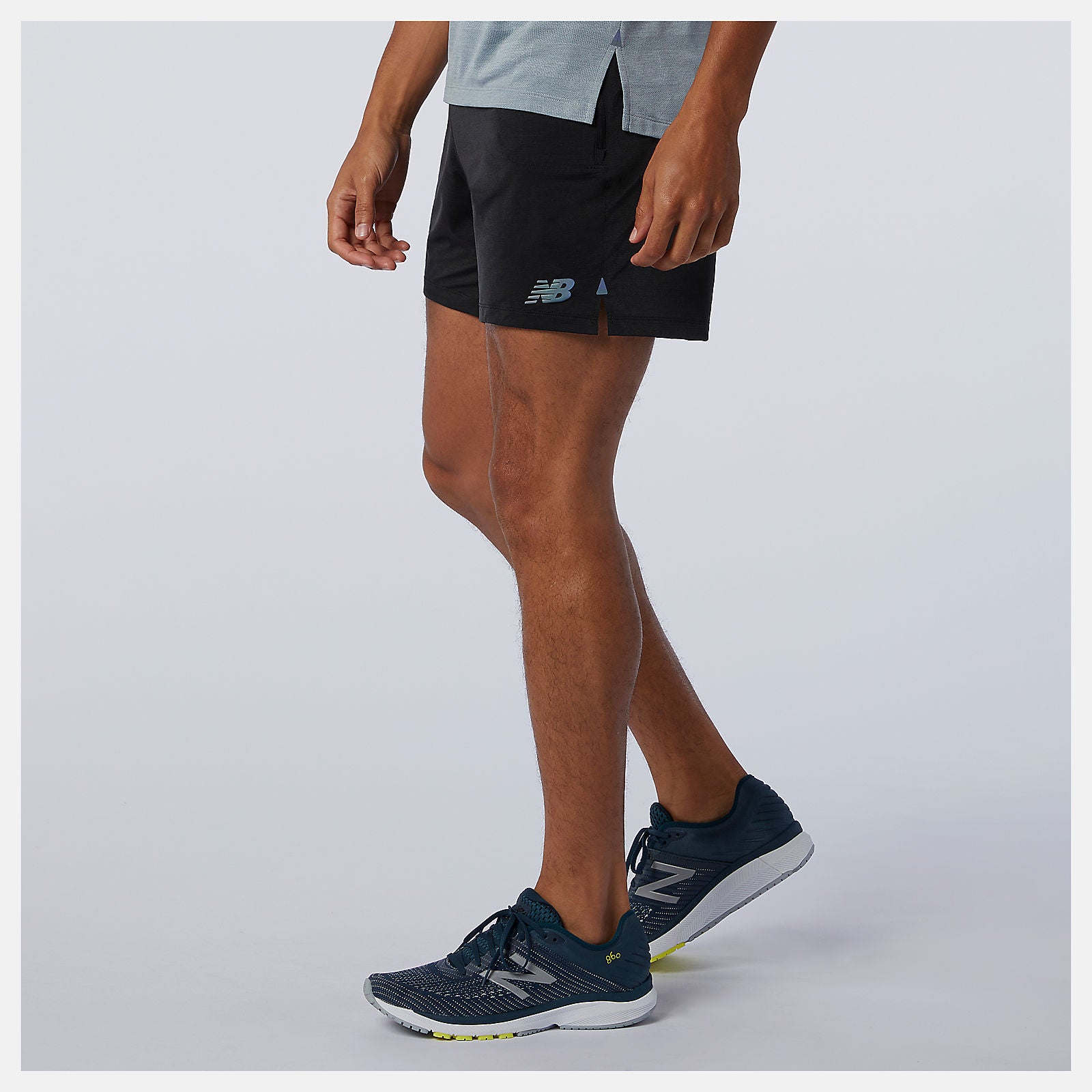 Q Speed Fuel 7 Inch Short | New Balance Clothing Black - Men