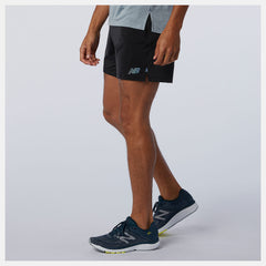 Q Speed Fuel 7 Inch Short | New Balance Clothing Black - Men