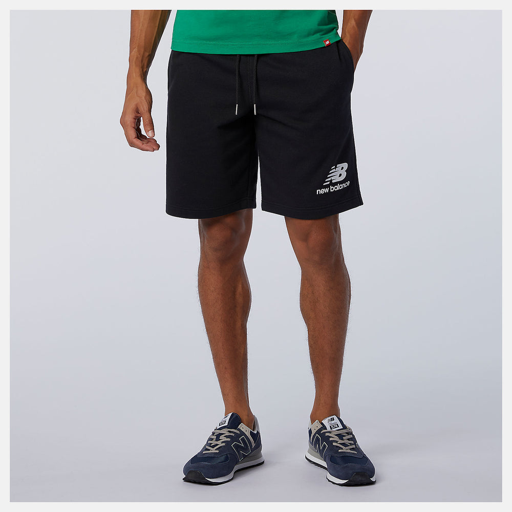NB Essentials Stacked Logo Short | New Balance Clothing Black - Women/Men