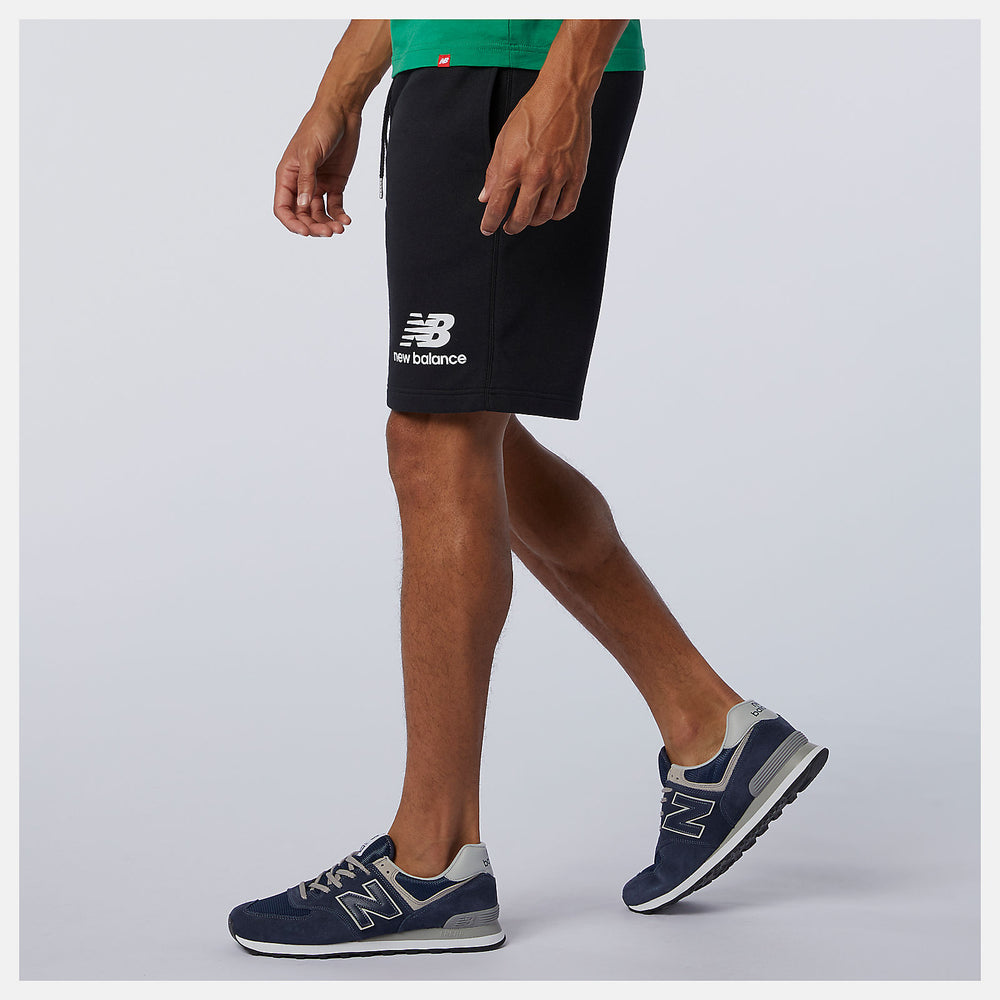 NB Essentials Stacked Logo Short | New Balance Clothing Black - Women/Men
