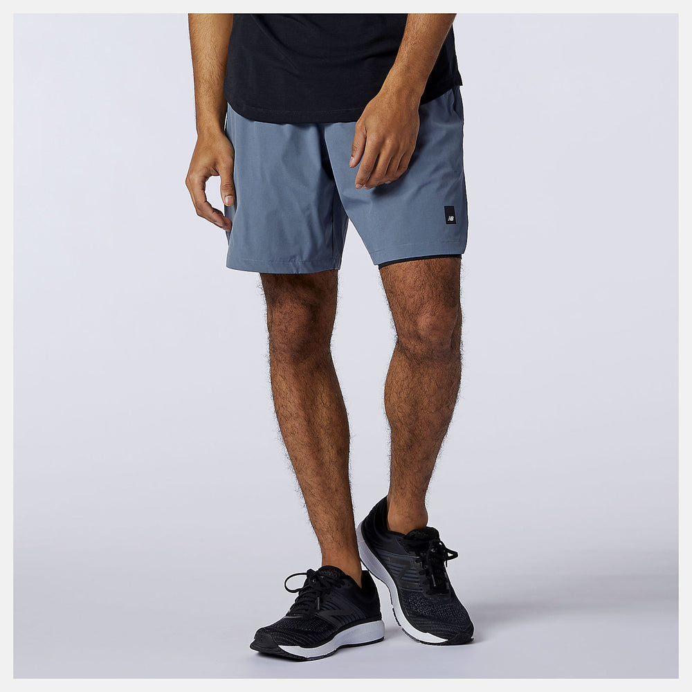 Fortitech 7 inch 2 In 1 Short | New Balance Clothing Ocean Grey - Men