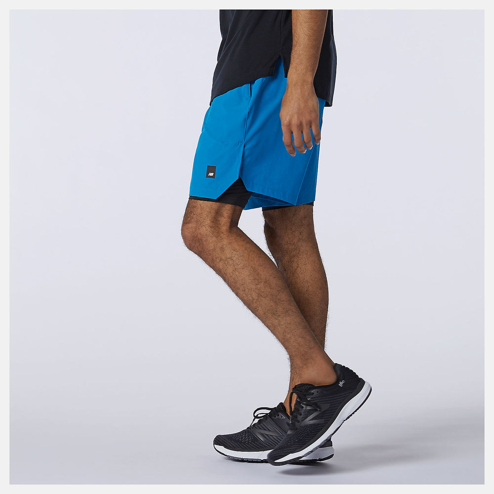 Fortitech 7 inch 2 In 1 Short | New Balance Clothing Wave Blue - Men