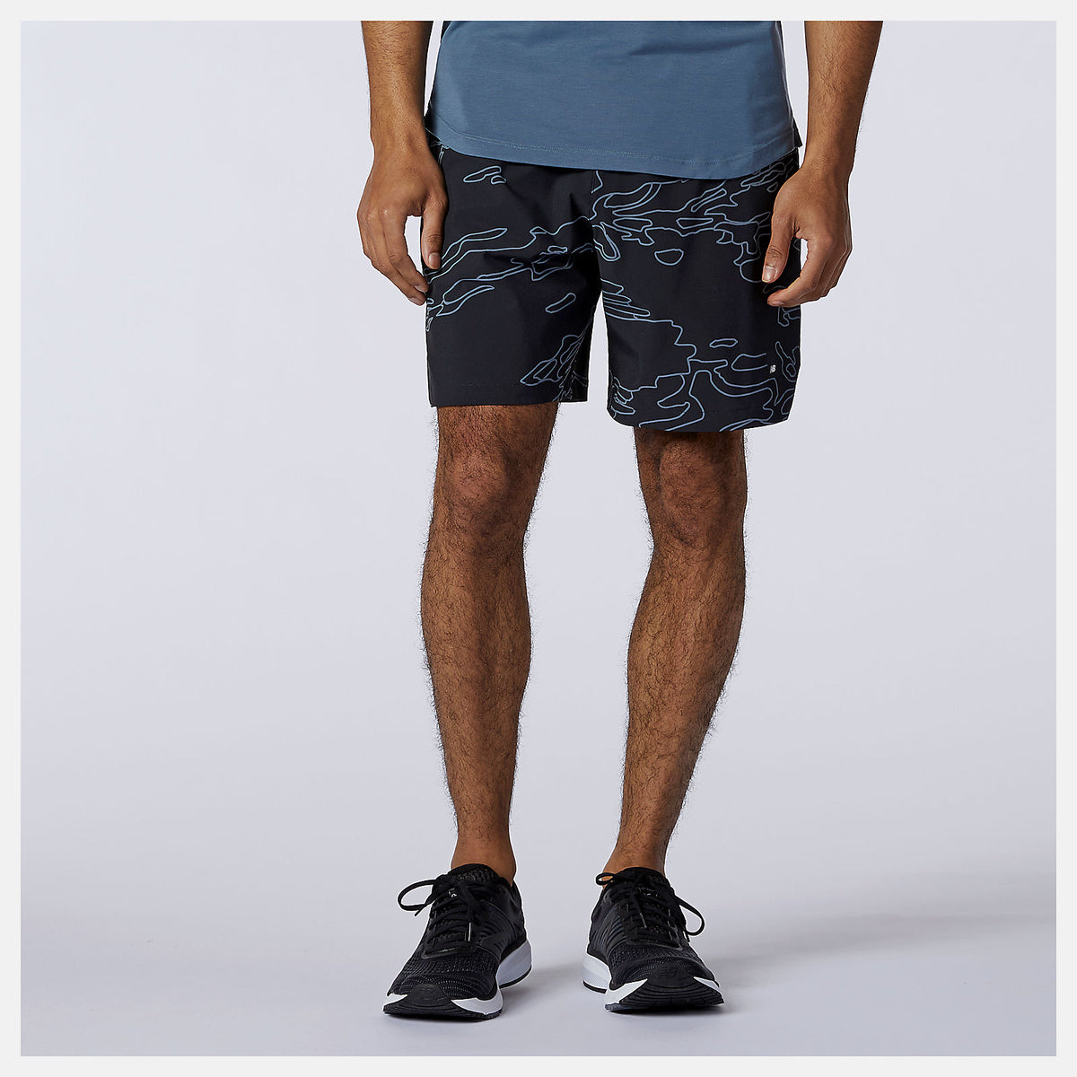 Fortitech Graphic 7 inch Woven Short | New Balance Clothing Black - Men