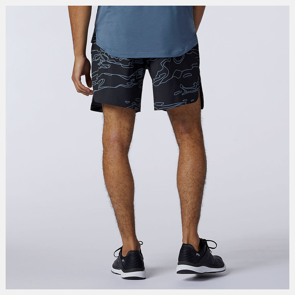 Fortitech Graphic 7 inch Woven Short | New Balance Clothing Black - Men