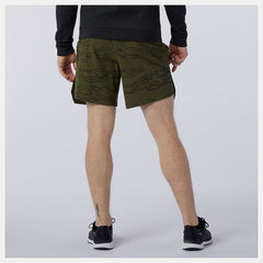 Fortitech Graphic 7 inch Woven Short | New Balance Clothing Oak Leaf Green - Men