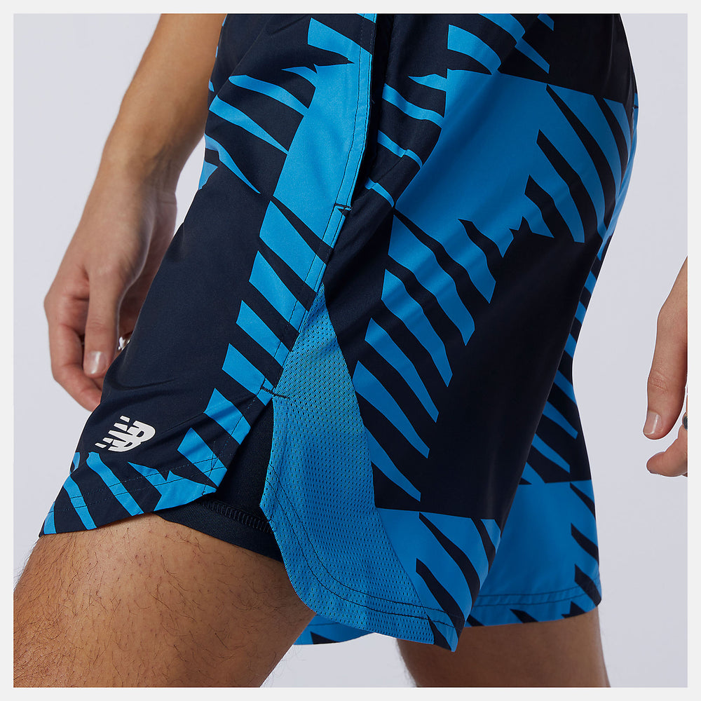 Printed Fast Flight 2 in 1 7 inch Short | New Balance Clothing Helium - Men
