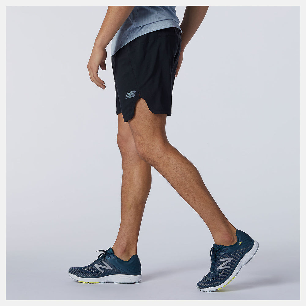 Q Speed Fuel 7 Inch Short | New Balance Clothing Black - Men