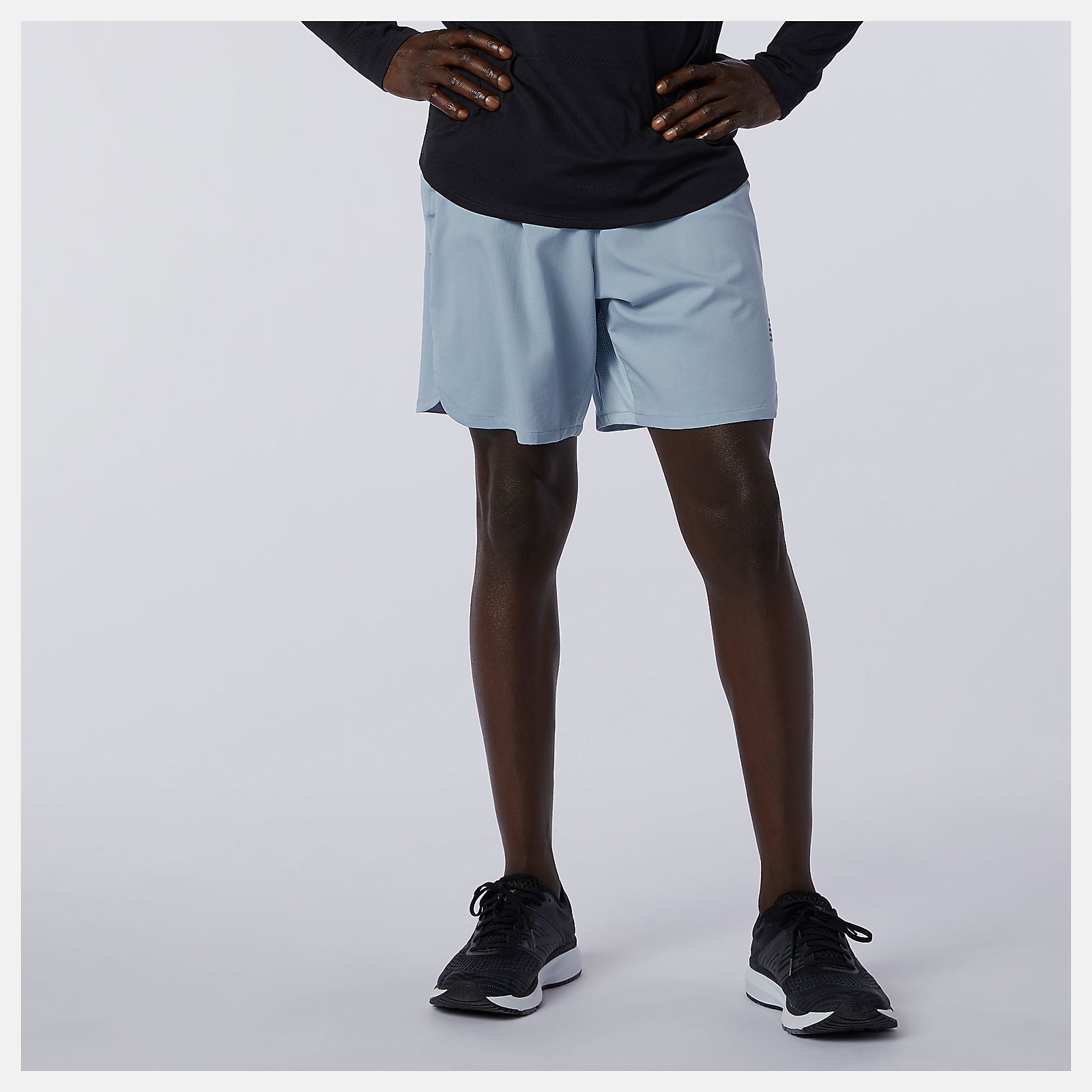 Q Speed Fuel 7 Inch Short | New Balance Clothing Light Slate - Men