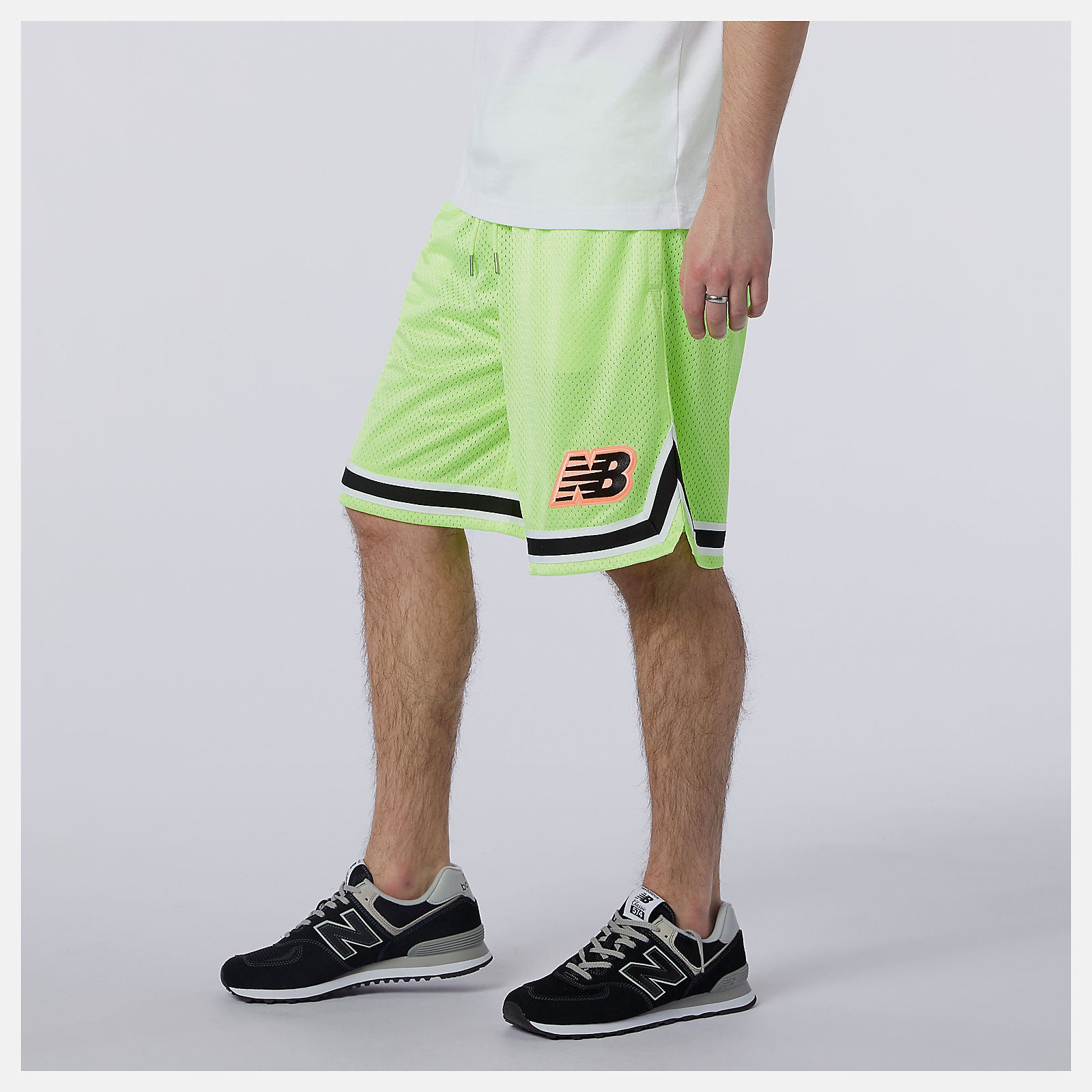 NB Athletics Psy Varsity Mesh Short | New Balance Clothing Bleached Lime Glo - Men