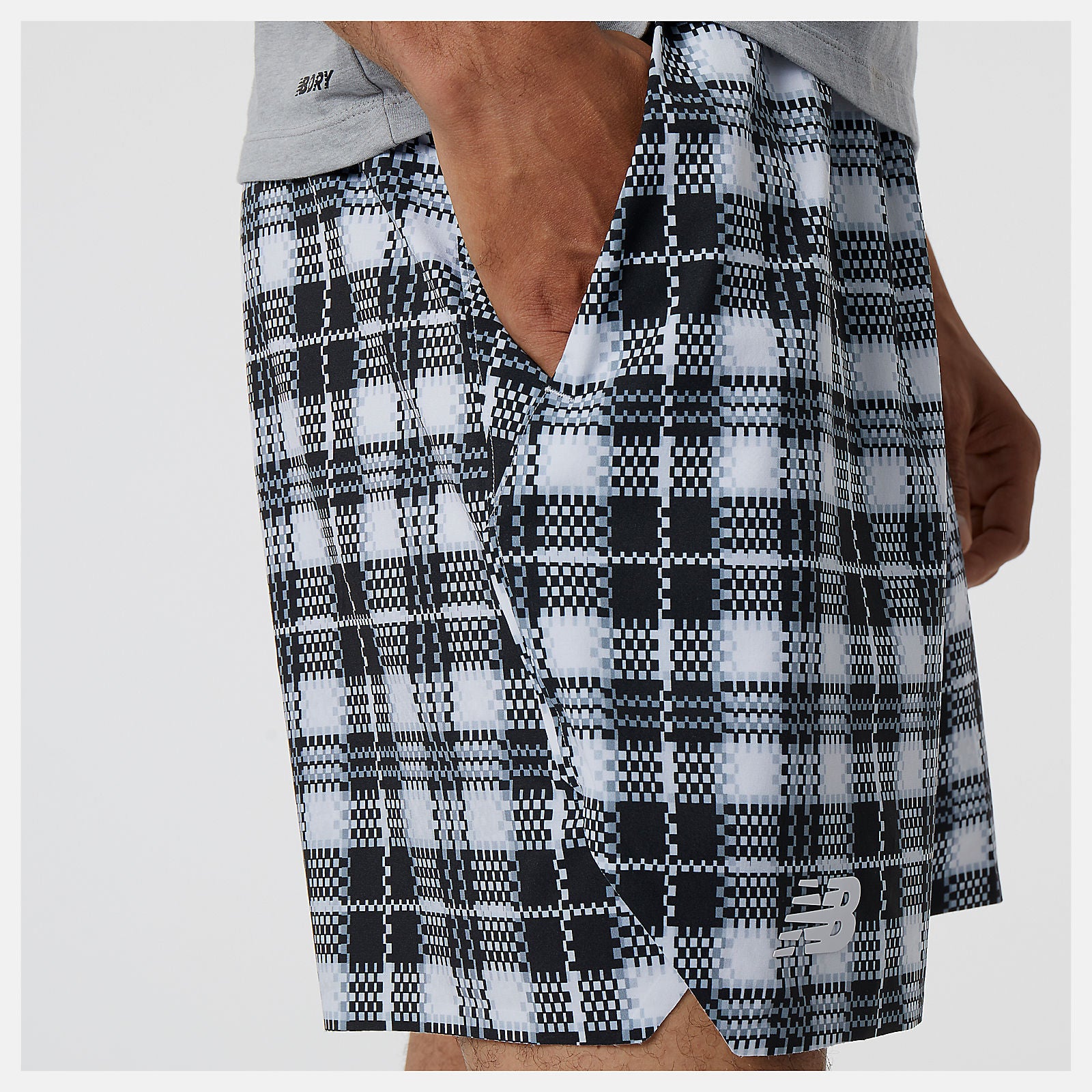 7 In Printed Tournament Short | New Balance Clothing White - Men