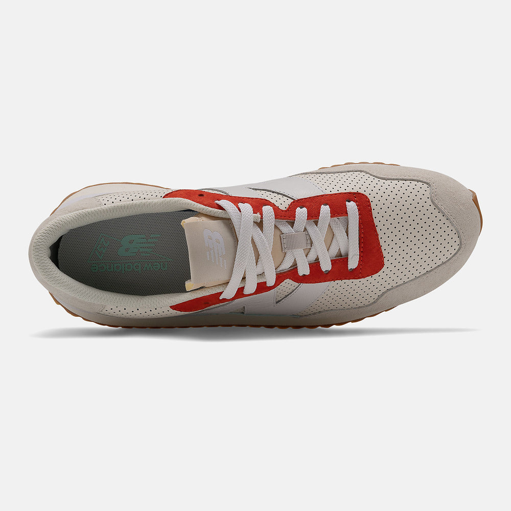 237 | New Balance Shoes White/Ghost Pepper - Men
