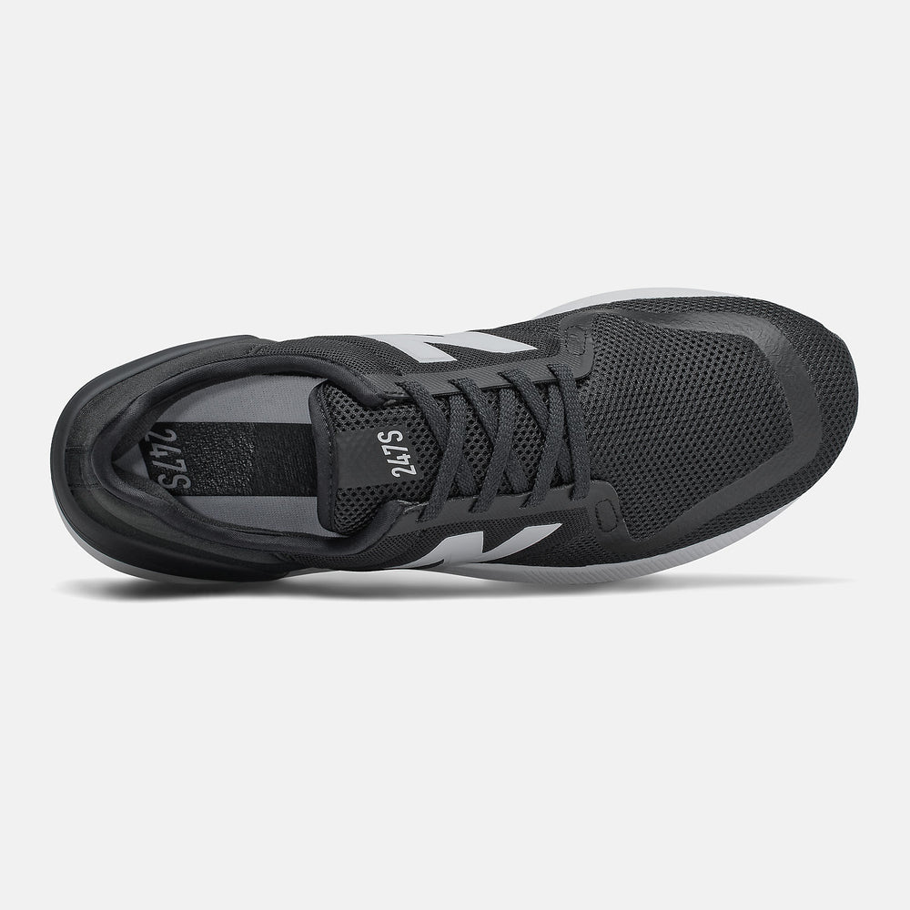 247S | New Balance Shoes Black/Munsell White - Men
