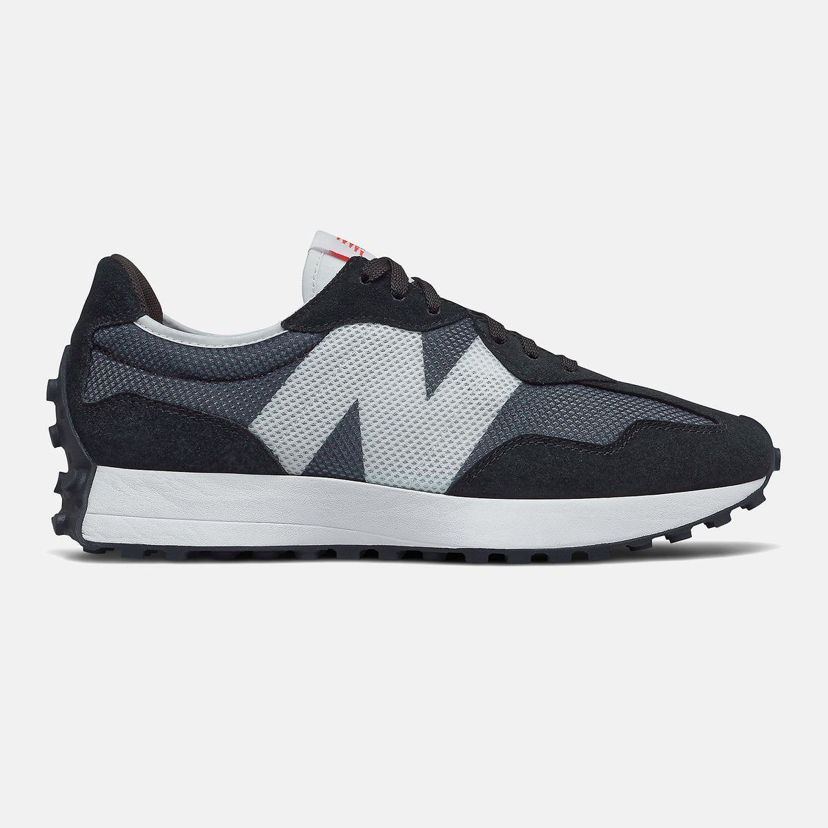 327 | New Balance Shoes Black/NB White - Men