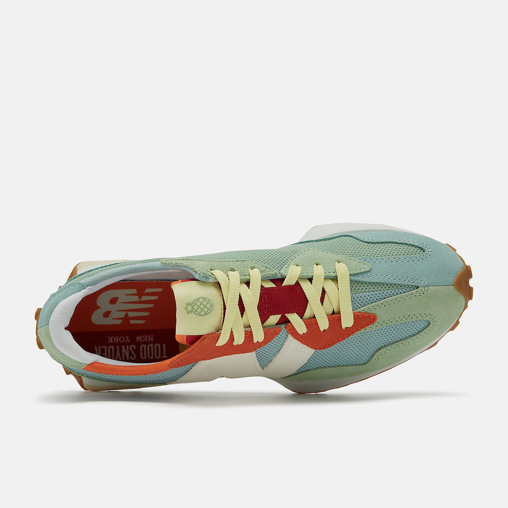 327 | New Balance Shoes Storm Blue/Light Green - Women/Men