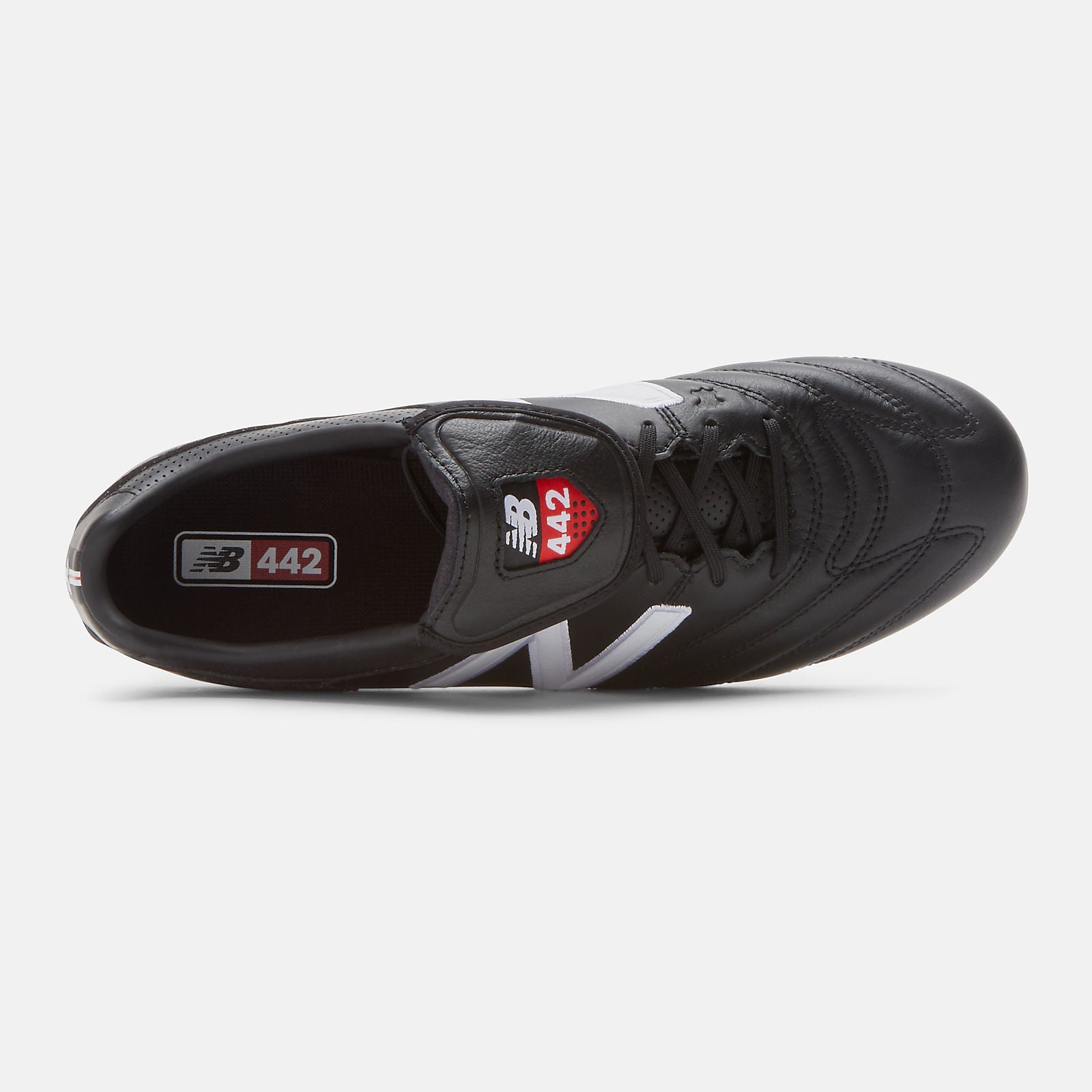442 Pro FG | New Balance Shoes Black/White and Red - Women/Men