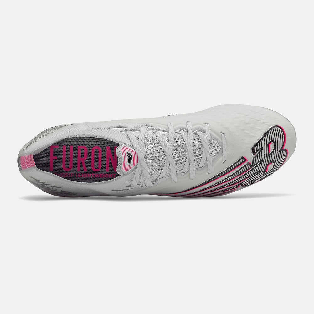 Furon V6+ Pro FG | New Balance Shoes White/Silver - Women/Men