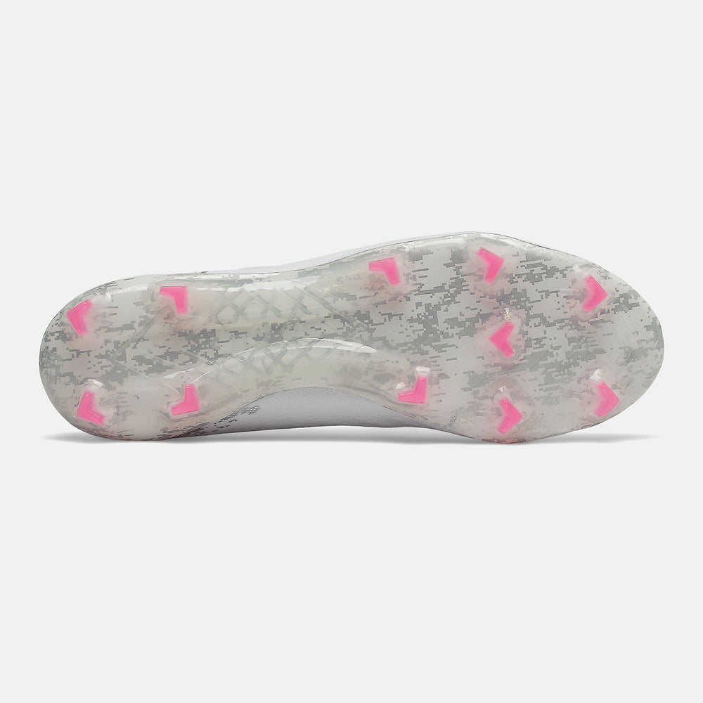 Furon V6+ Pro FG | New Balance Shoes White/Silver - Women/Men