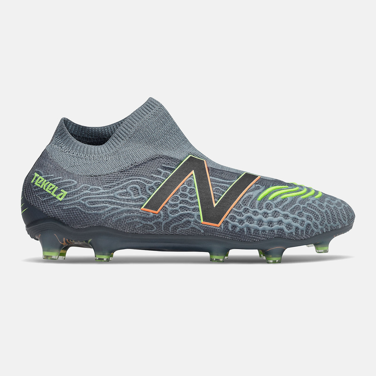 Tekela V3 Pro FG | New Balance Shoes Thunder/Bleached Lime Glo - Women/Men