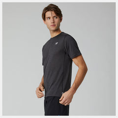 Impact Run Short Sleeve | New Balance Clothing Black Heather - Men
