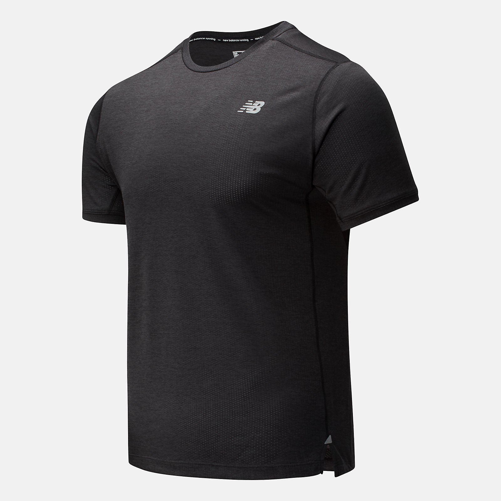 Impact Run Short Sleeve | New Balance Clothing Black Heather - Men