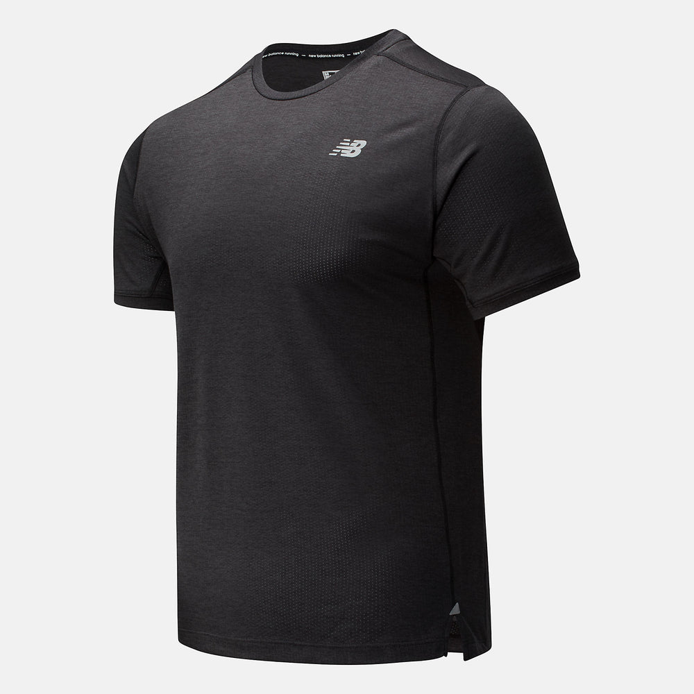 Impact Run Short Sleeve | New Balance Clothing Black Heather - Men