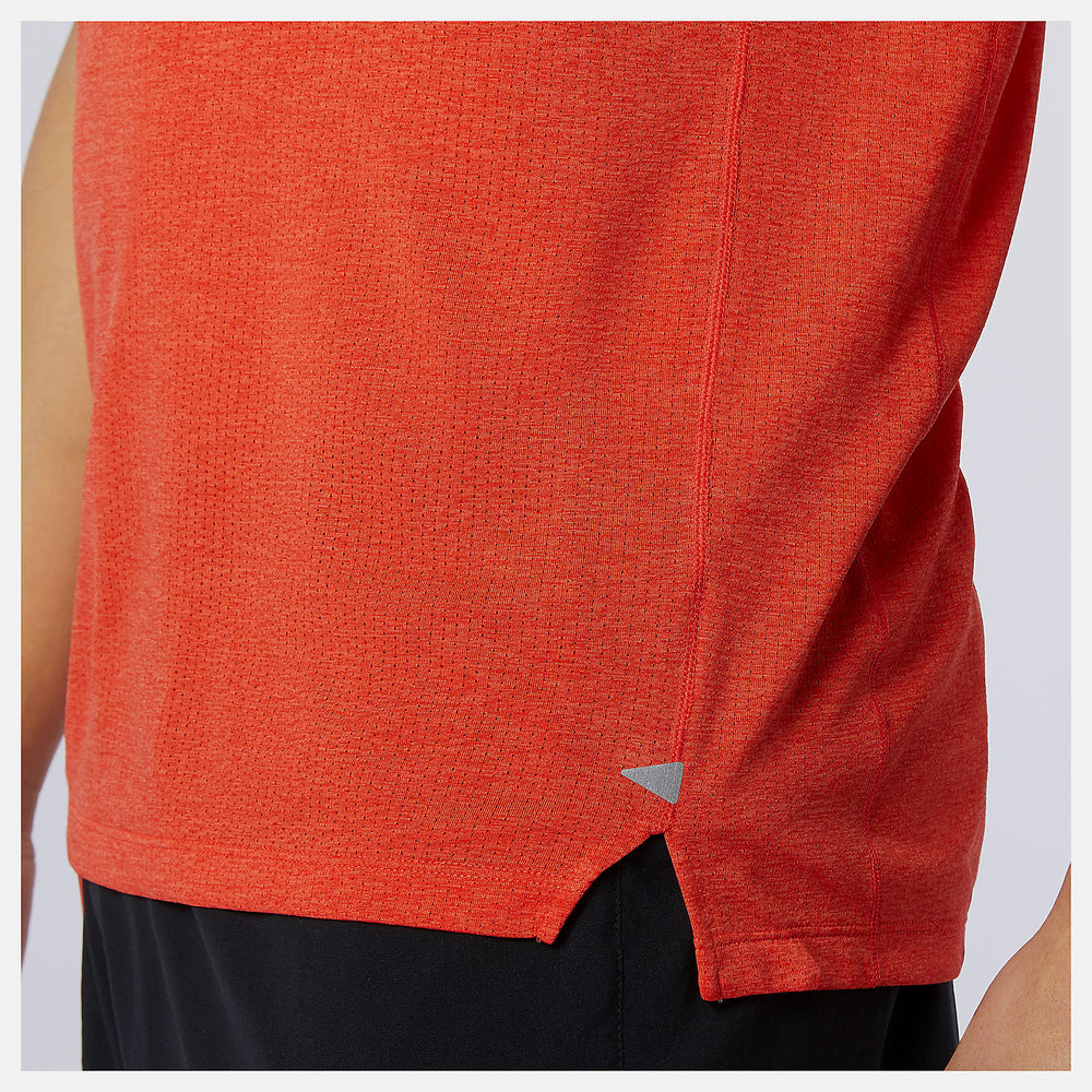 Impact Run Short Sleeve | New Balance Clothing Ghost Pepper - Men
