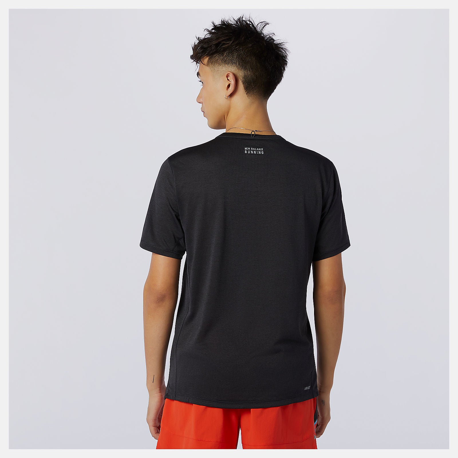 Printed Impact Run Short Sleeve | New Balance Clothing Wave Blue - Men