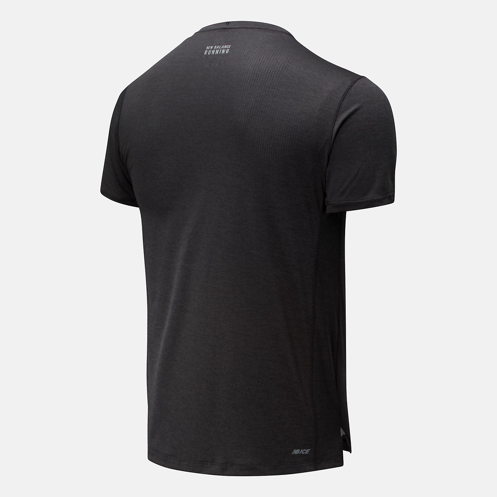 RFL Printed Impact Run Short Sleeve | New Balance Clothing Black Heather - Men
