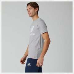 Essentials Stacked Logo Tee | New Balance Clothing Athletic Grey - Men