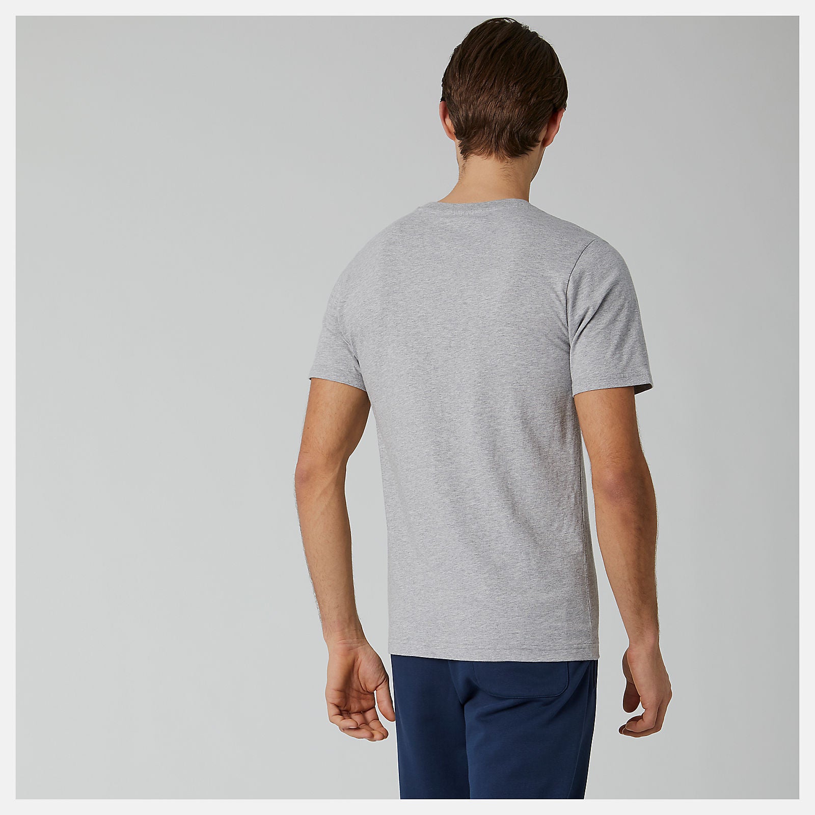 Essentials Stacked Logo Tee | New Balance Clothing Athletic Grey - Men