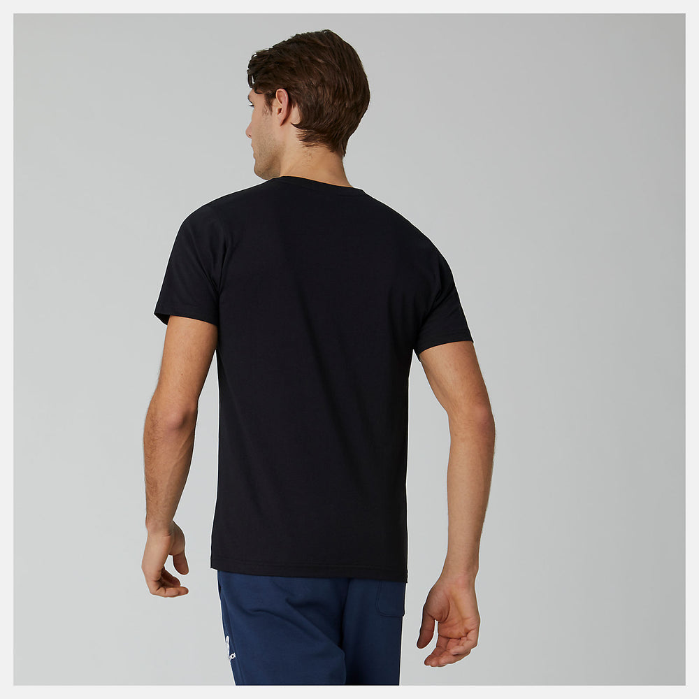 Essentials Stacked Logo Tee | New Balance Clothing Black - Men