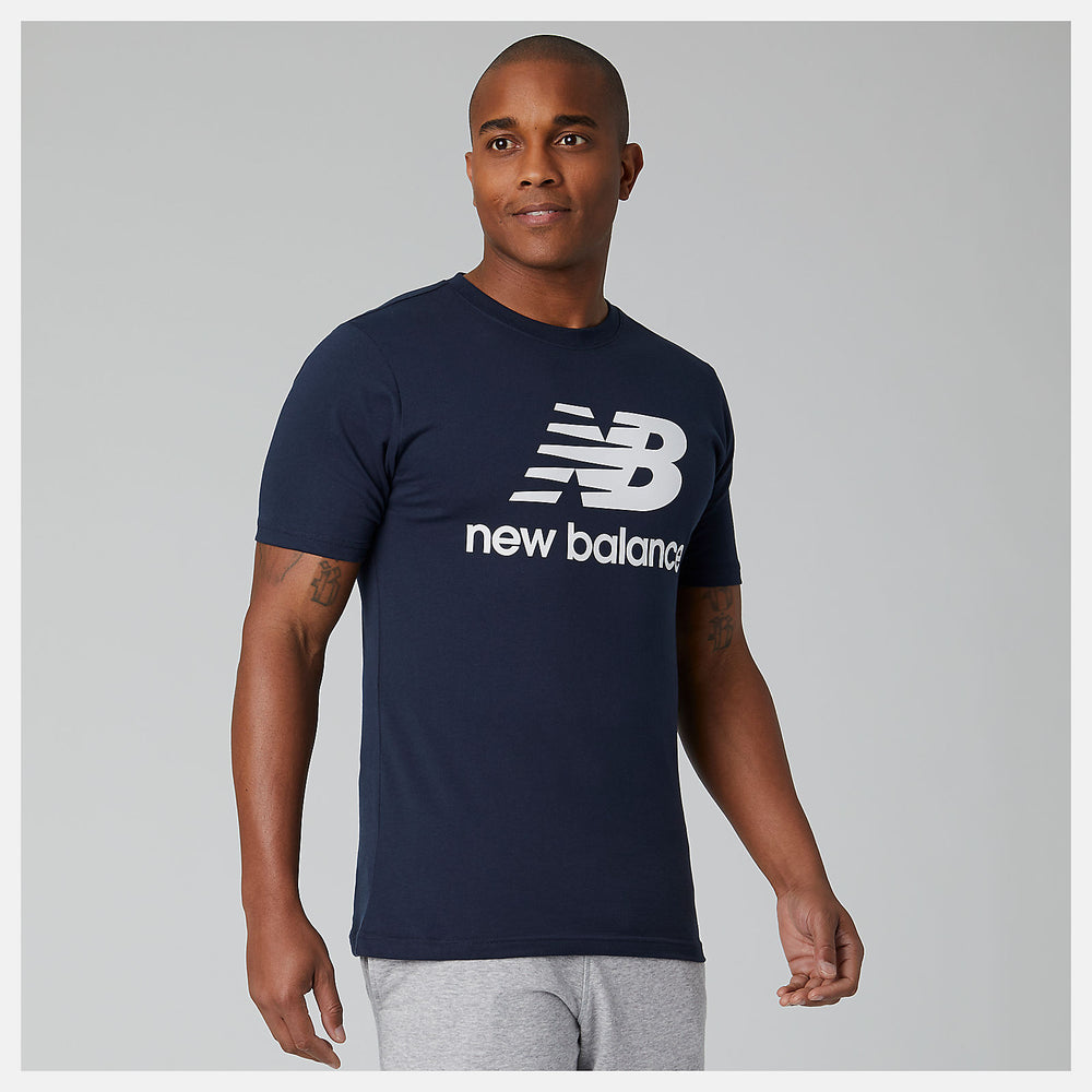 Essentials Stacked Logo Tee | New Balance Clothing Eclipse - Men