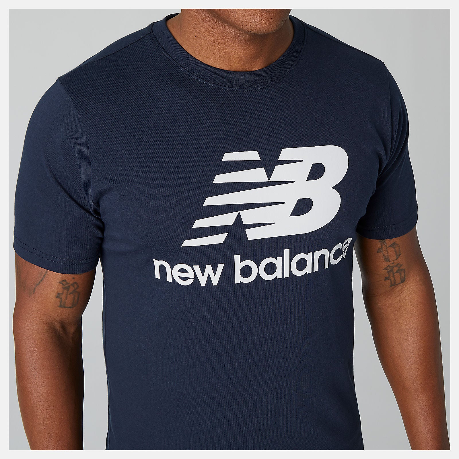 Essentials Stacked Logo Tee | New Balance Clothing Eclipse - Men