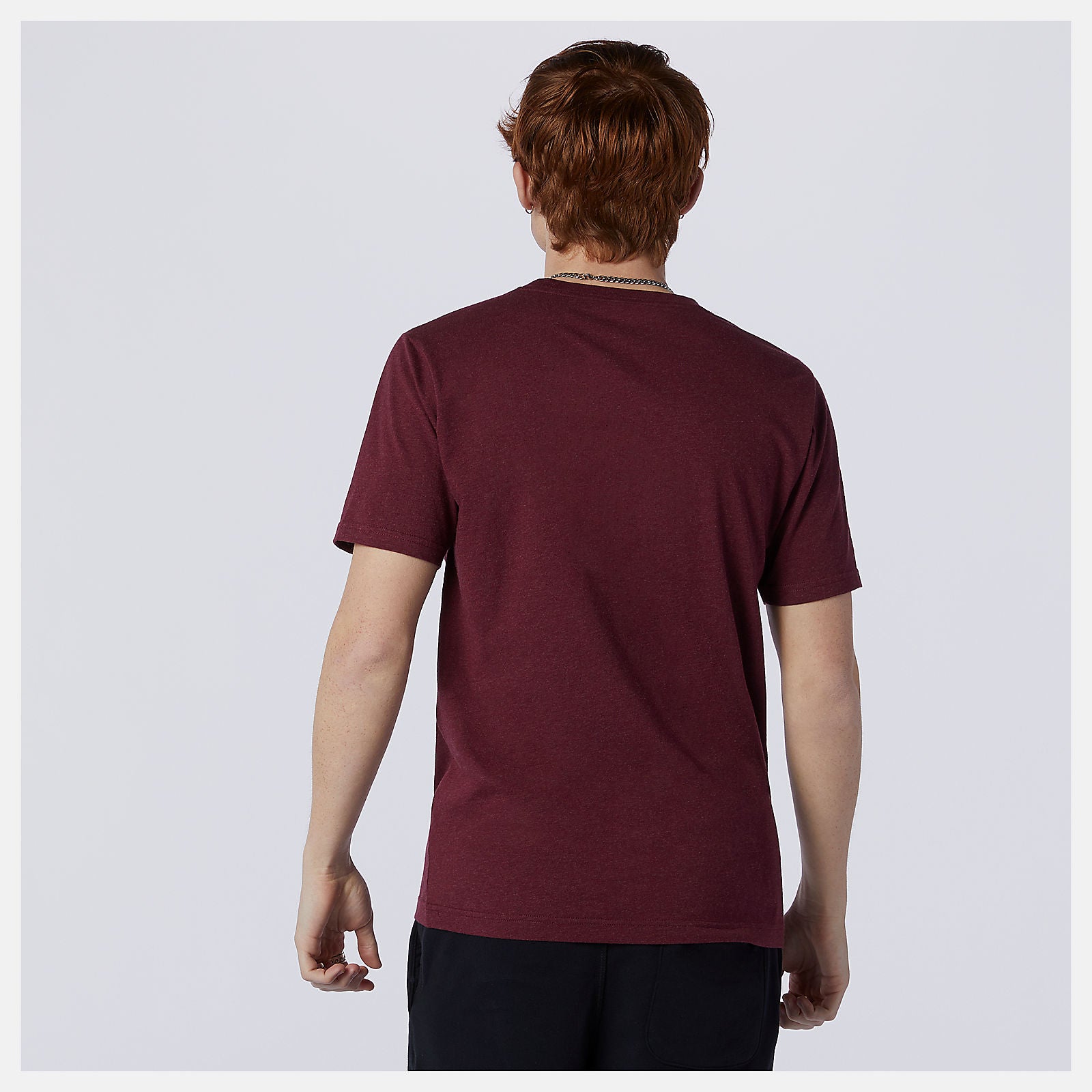Essentials Stacked Logo Tee | New Balance Clothing Garnet - Men