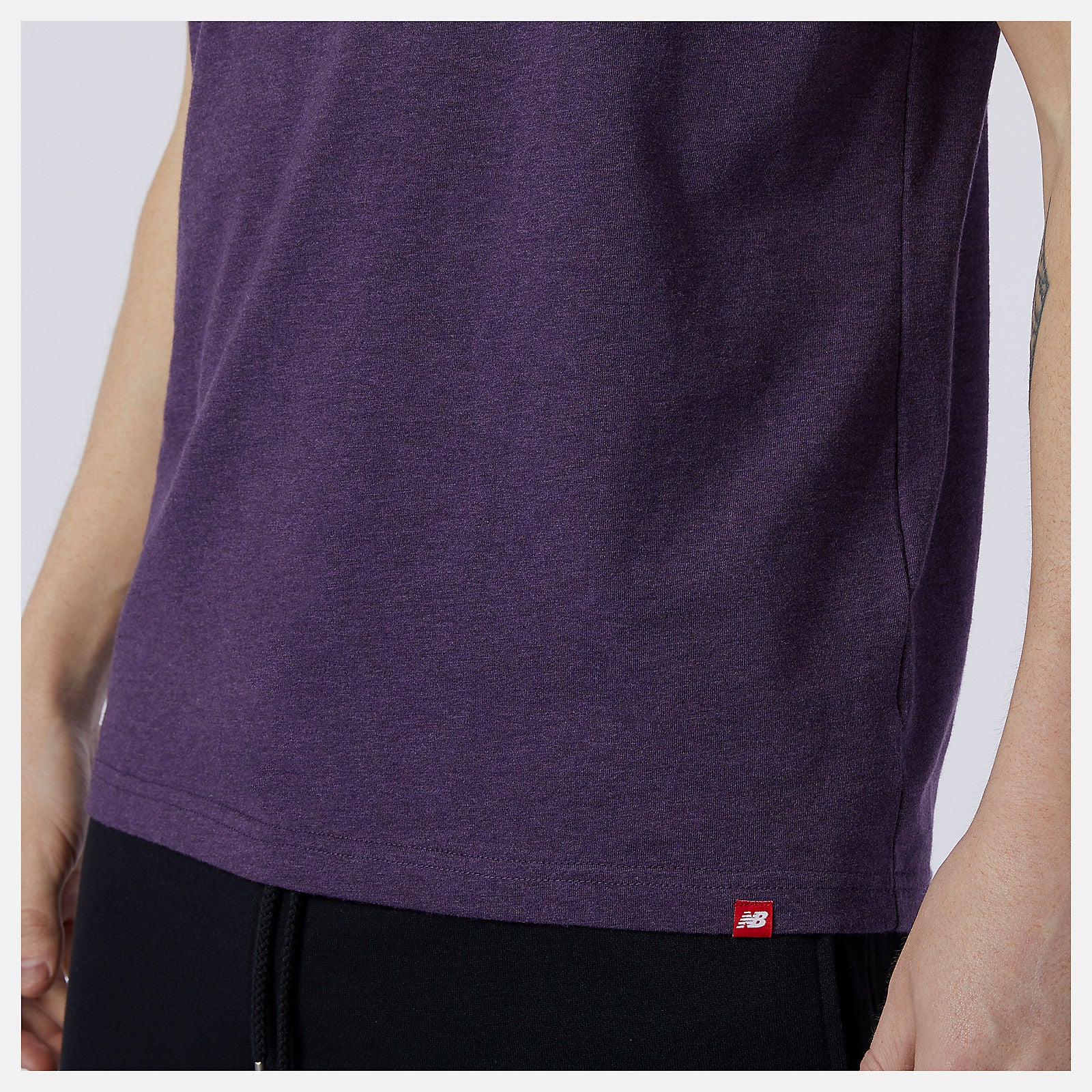 Essentials Stacked Logo Tee | New Balance Clothing Prism Purple - Men