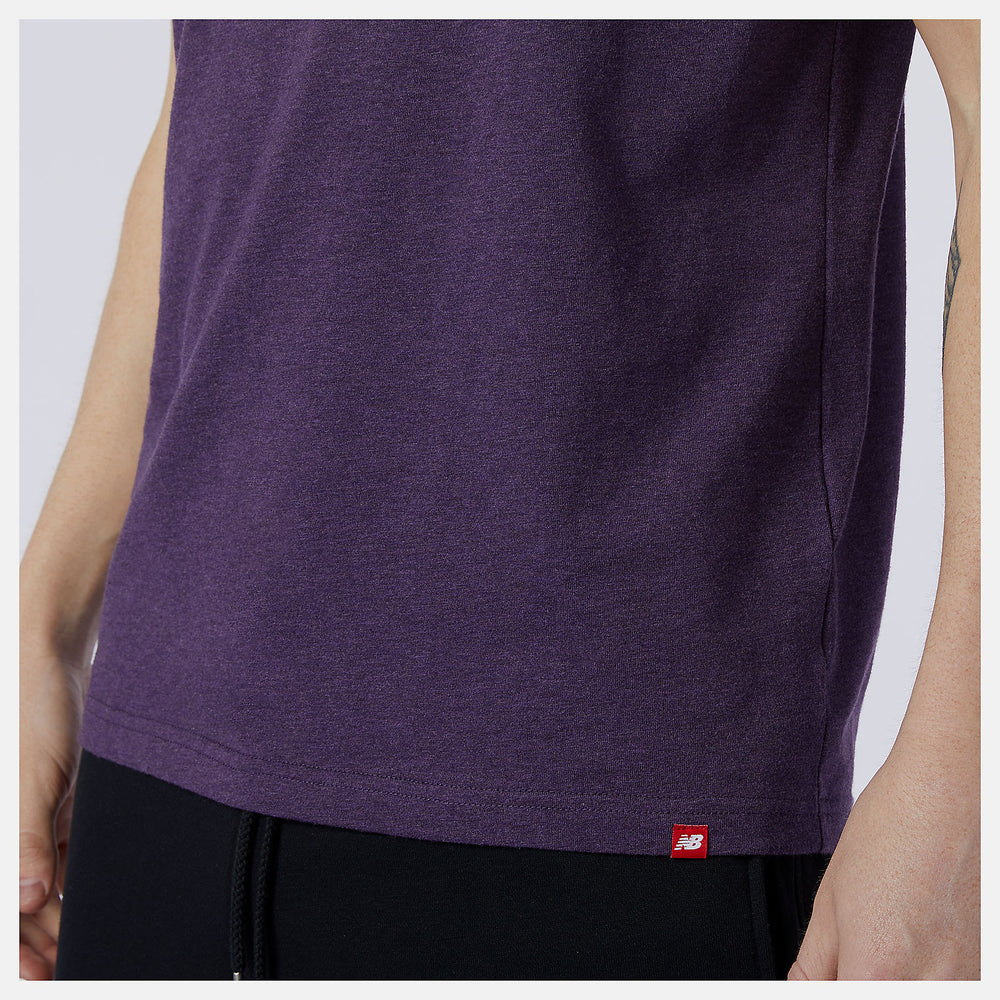 Essentials Stacked Logo Tee | New Balance Clothing Prism Purple - Men