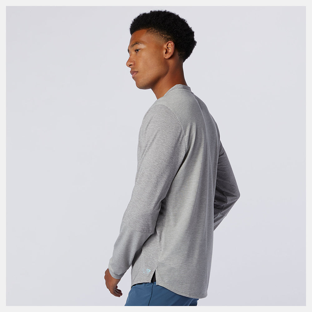 Fortitech Henley | New Balance Clothing Athletic Grey - Men