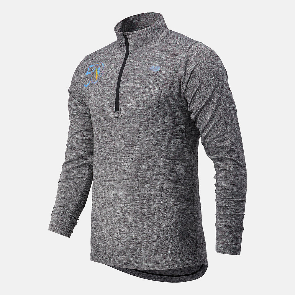 NYC Marathon Fortitech Quarter Zip | New Balance Clothing Black Heather - Men