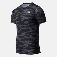 Printed Accelerate Short Sleeve | New Balance Clothing Black Camo - Men