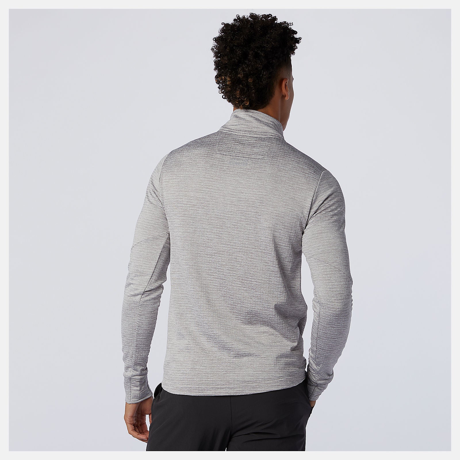 NB Heat Grid Half Zip | New Balance Clothing Athletic Grey - Men