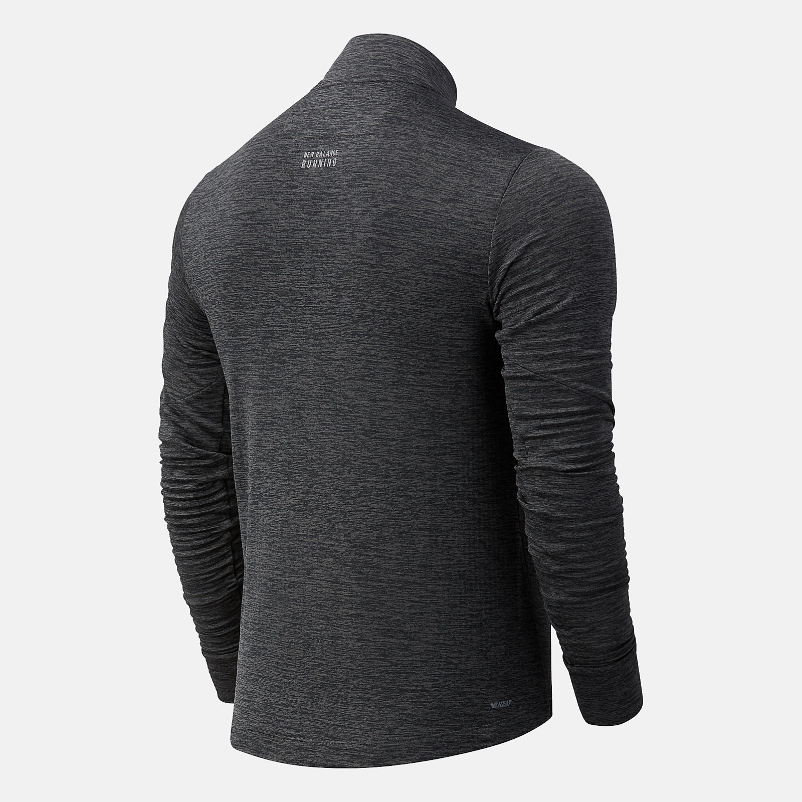 NYC Marathon Impact Run Grid Back Half Zip | New Balance Clothing Heather Charcoal - Men