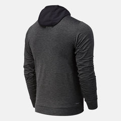 NYC Marathon Impact Run Grid Back Hoodie | New Balance Clothing Heather Charcoal - Men