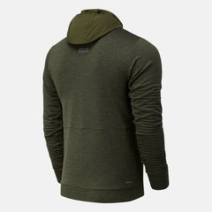 NYC Marathon Impact Run Grid Back Hoodie | New Balance Clothing Oak Leaf Green - Men